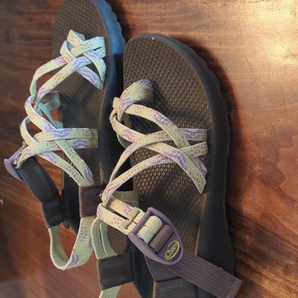 Chaco ZX2 Classic Cloud Orchid Yellow and Purple Strap Sandal